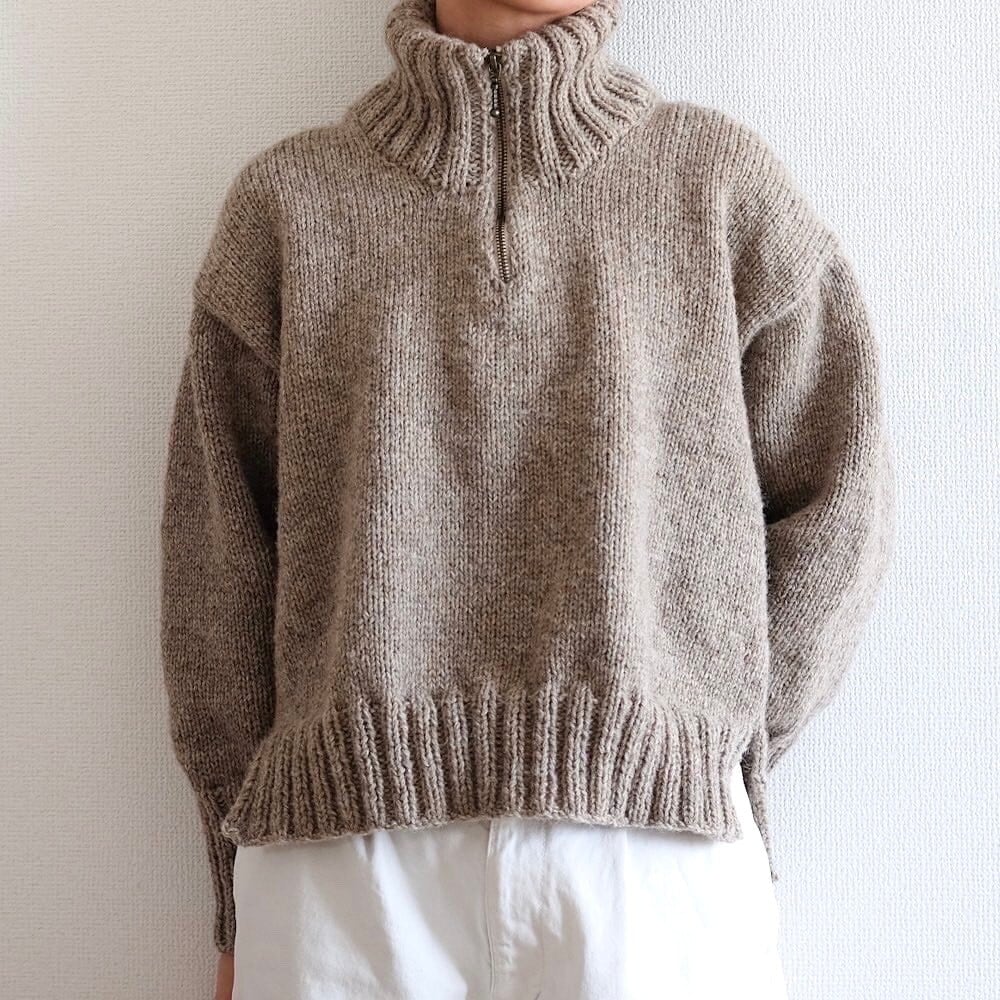Double rib zip sweater – HELLO, HYGGE LIFE