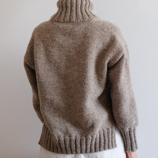 Double rib zip sweater