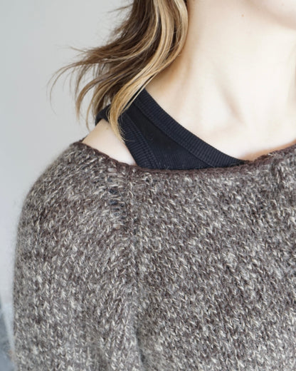 Long Rib Sleeve Raglan Cardigan