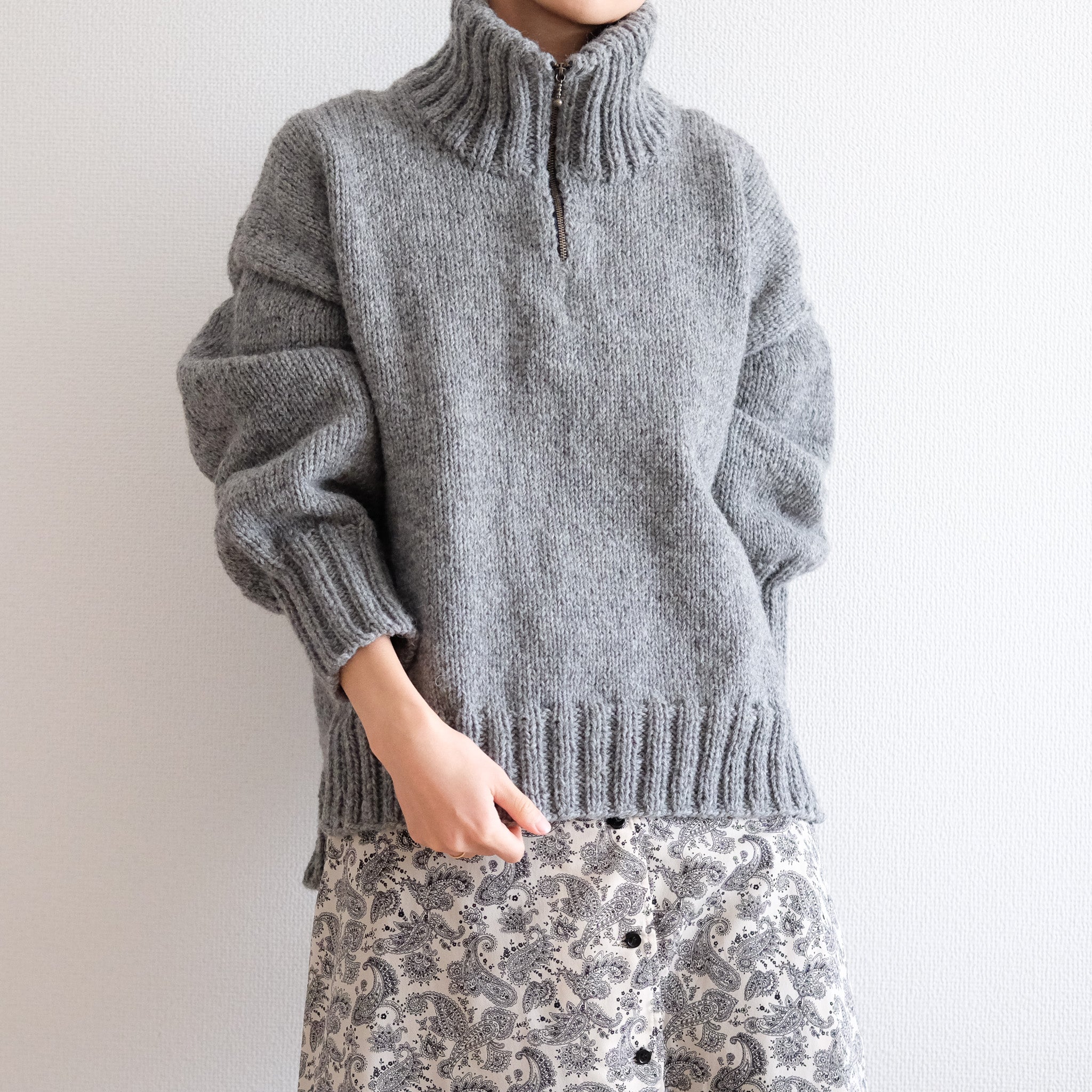 Double rib zip sweater – HELLO, HYGGE LIFE