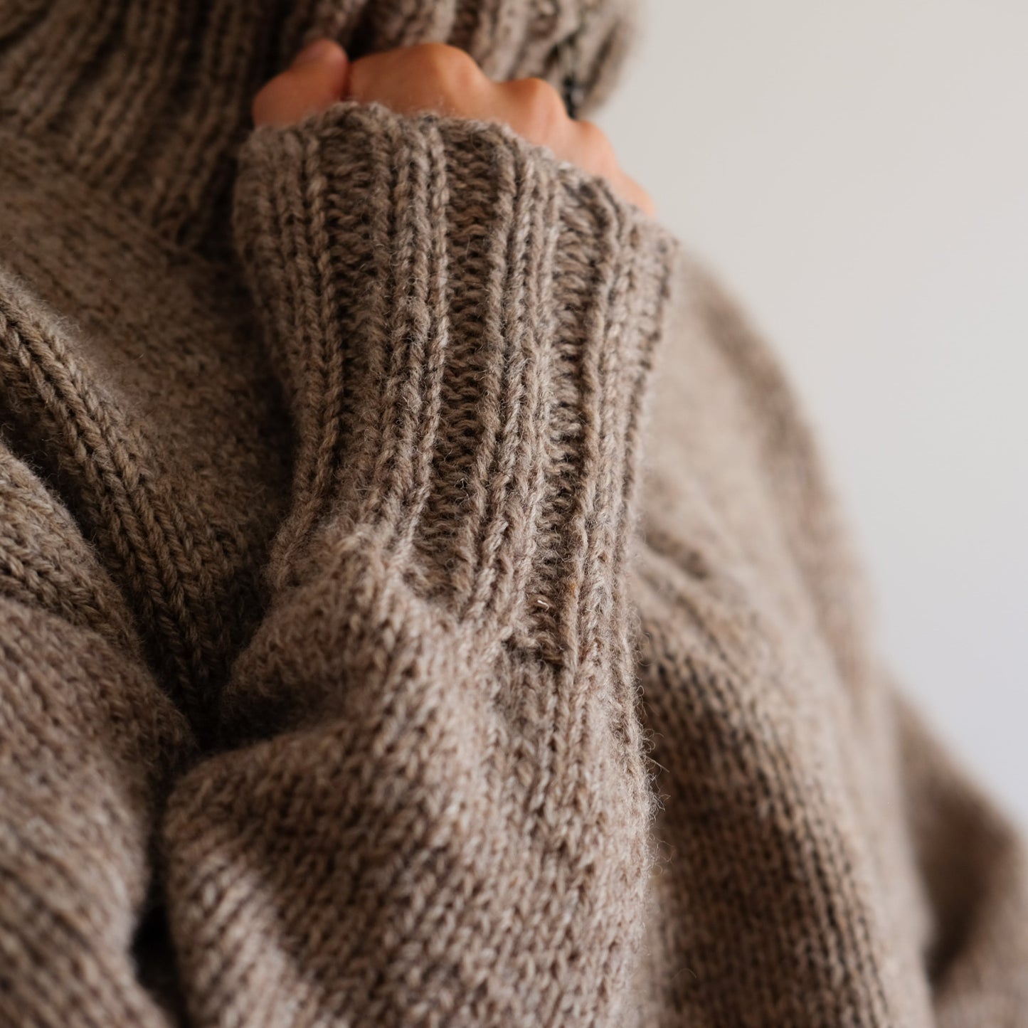 Double rib zip sweater