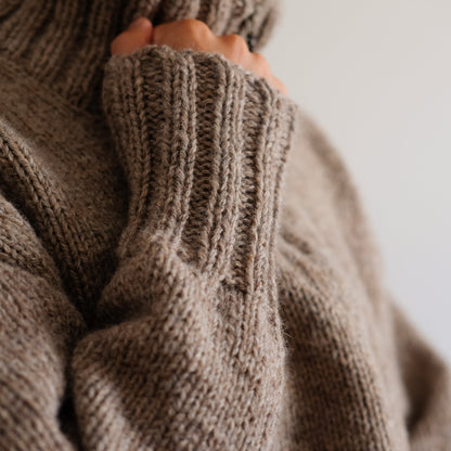 Double rib zip sweater